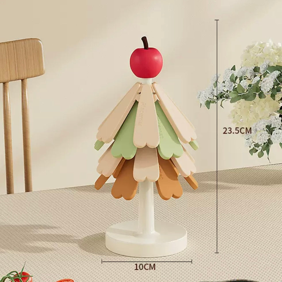 Tree Silicone Mat, Dining Table Anti Scalding Mat, Pot Mat, Gift Creative And Personalized Home Decoration