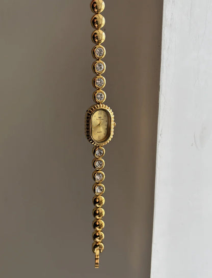 Vintage Oval Dial Jewelry Bracelet Watch