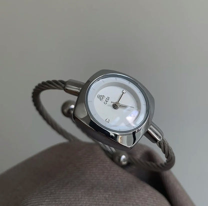 Square Round Women Bracelet Watch
