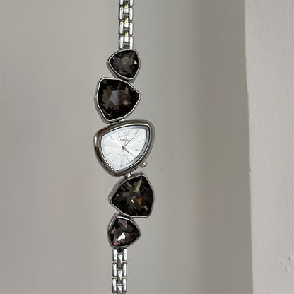 Irregular Crystal Bracelet Women Watch