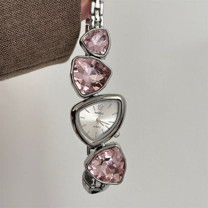 Irregular Crystal Bracelet Women Watch