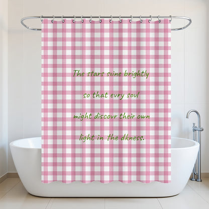 Plaid Cute Shower Curtain