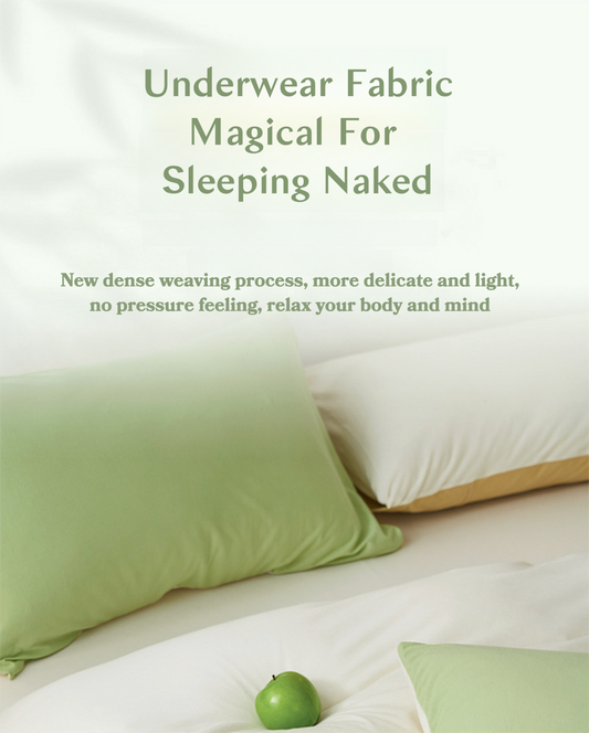 Super Soft Nordic Sling Bed 150 Bedding Sets Stripes Duvet Cover Set Quilt Cover Bed Sheet Quilt Sets Queen Size INS Blogger Comforter Sets (Fitted sheet)